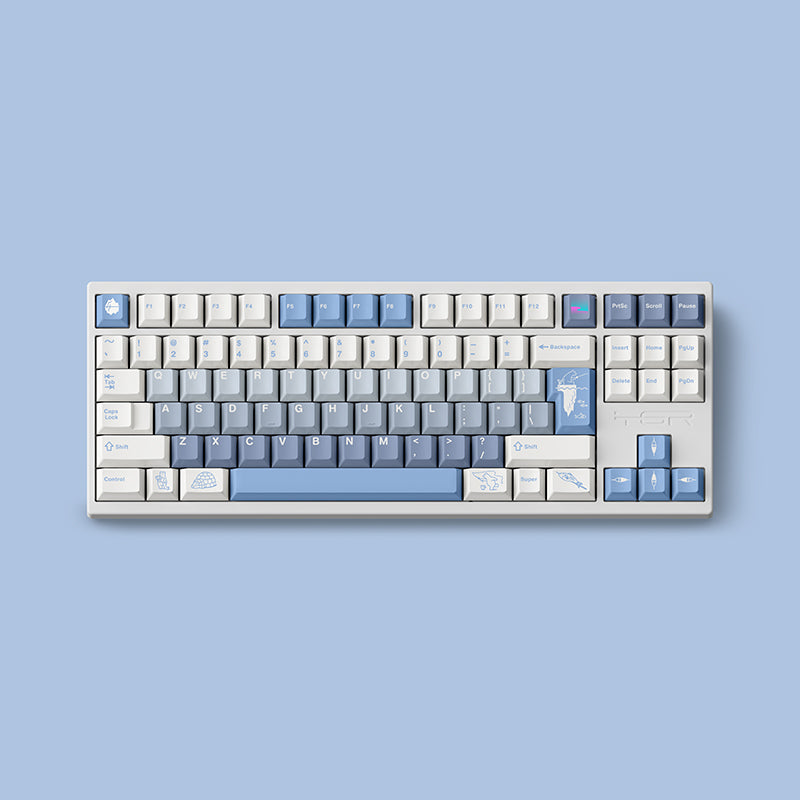 FBB Polar Bear Cherry Profile PBT Keycaps Set