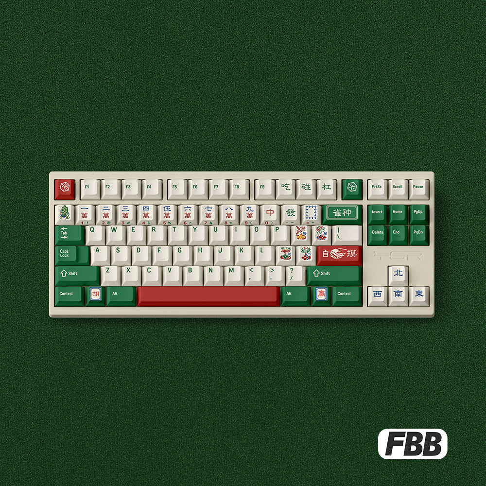 FBB Mahjong Cherry Profile Keycaps Set