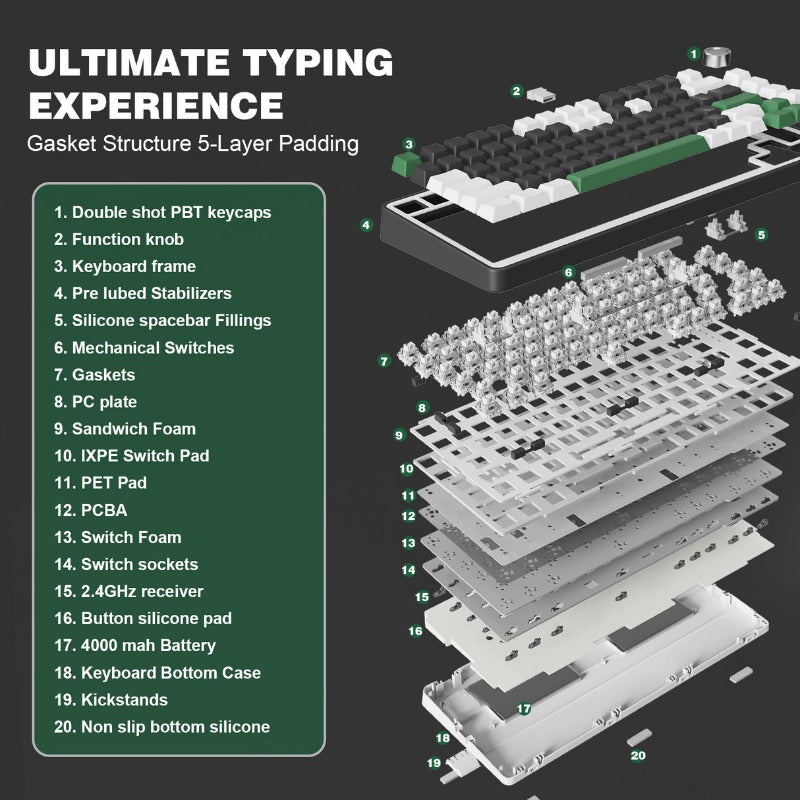 YUNZII B75 Pro Gasket Mechanical Keyboard
