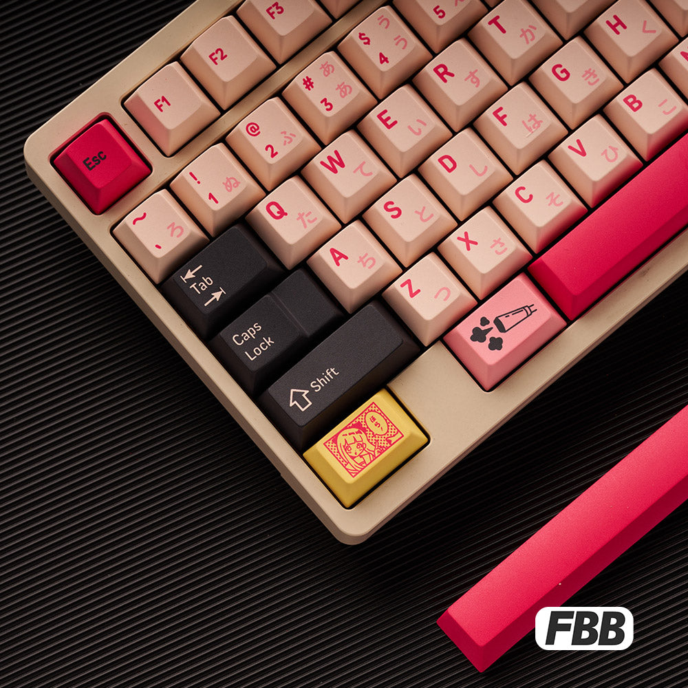 FBB Biker Girl Cherry Profile Keycaps Set