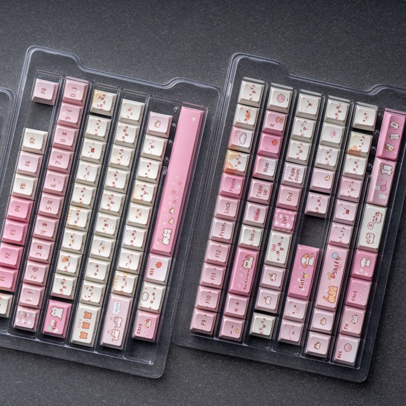 Soulcat Pixel Meow Cherry Profile PBT Side-printed Keycaps Set