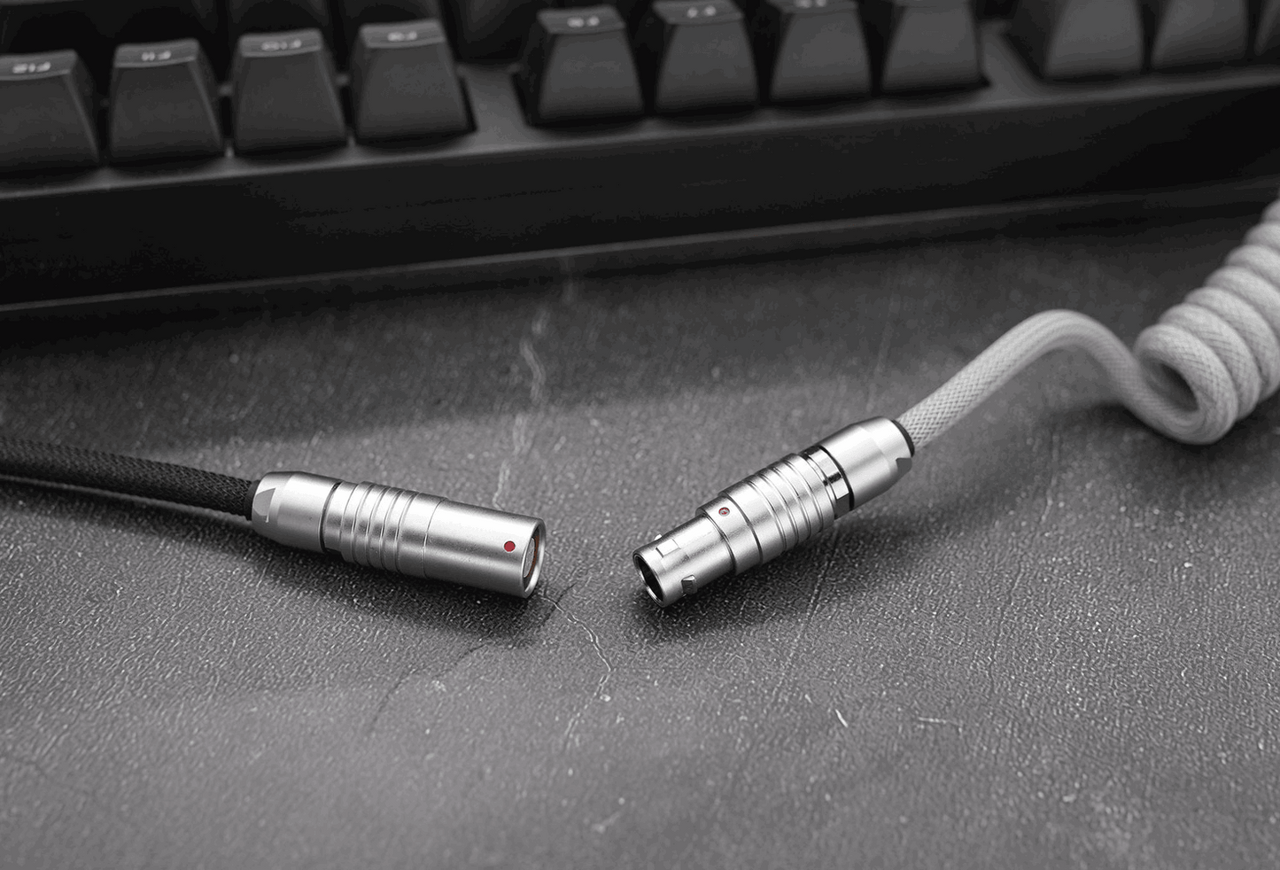 GeekCable Grey Handmade Customized Mechanical Keyboard Data Cable - IPOPULARSHOP