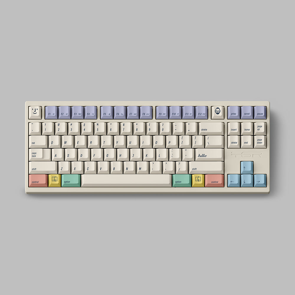 FBB 2100 Retro Creamy White Cherry Profile Keycaps Set