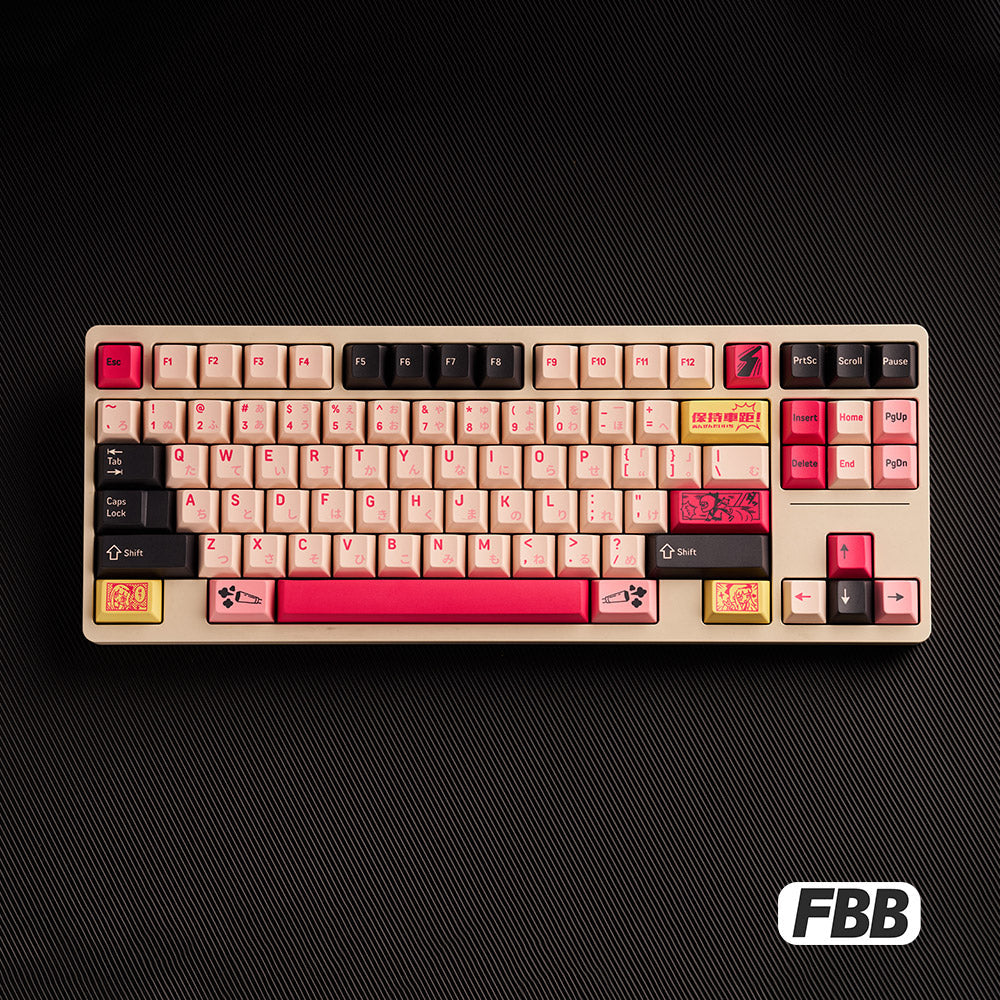 FBB Biker Girl Cherry Profile Keycaps Set