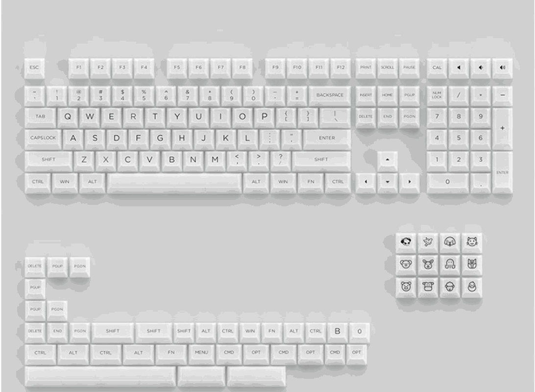 AKKO Transparent ASA 155 Keycaps - IPOPULARSHOP