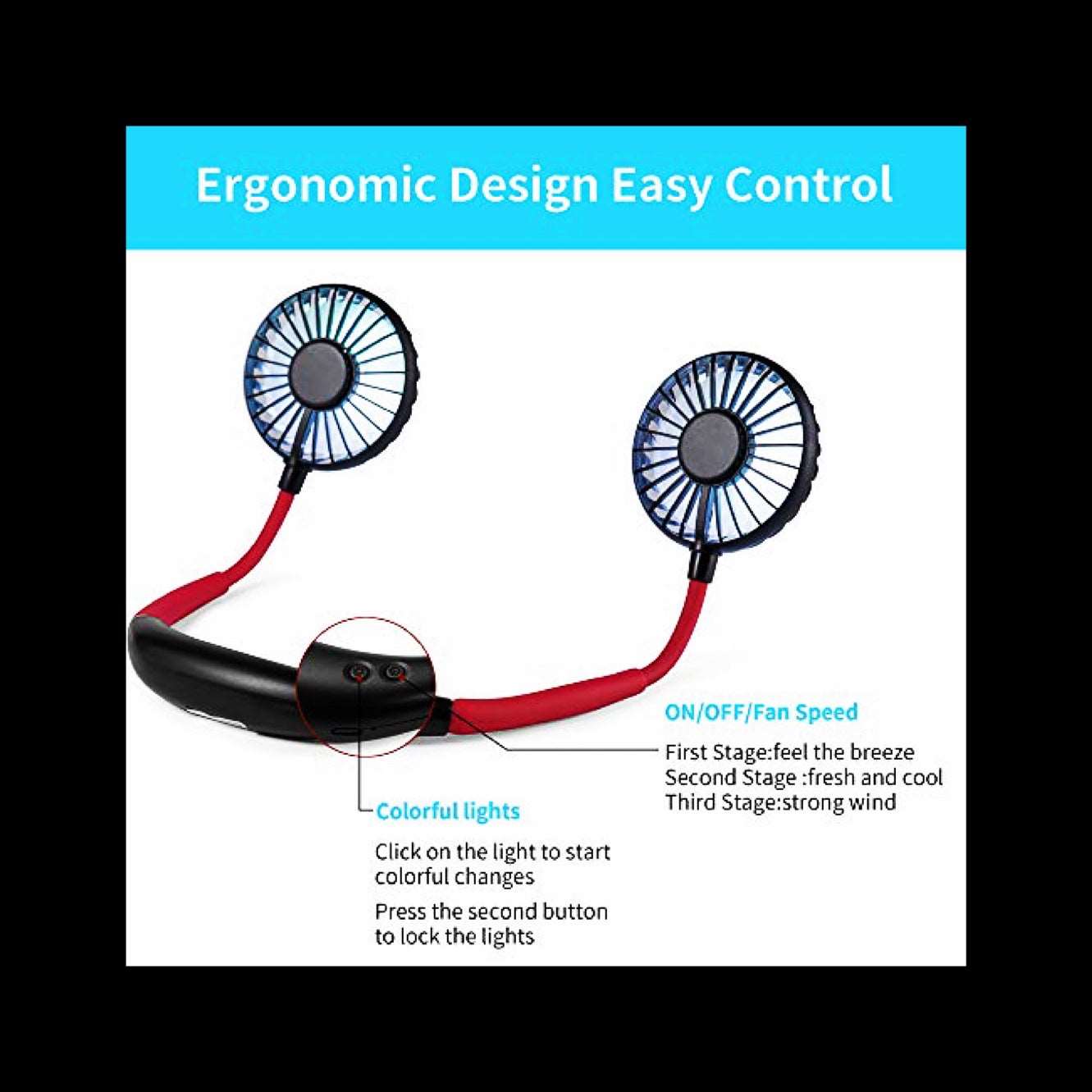 360° Rotation Neck Fan - IPOPULARSHOP