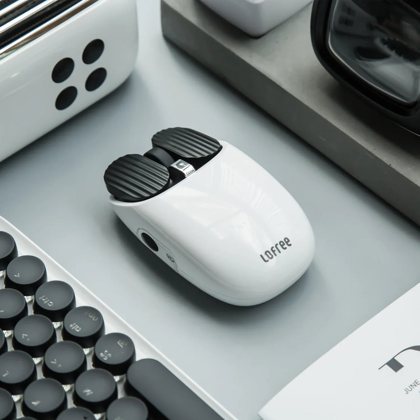 Lofree Wavy Chips Bluetooth Mouse – Ergonomic Dual-Mode Wireless Design
