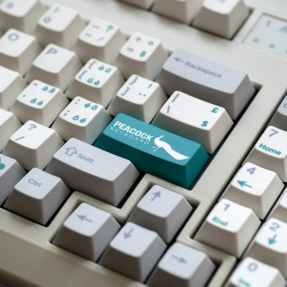 FBB Peacock Cherry Profile PBT Retro Keycaps Set