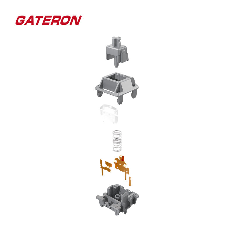 Gateron Milkshake Silver POM Mechanical Switches