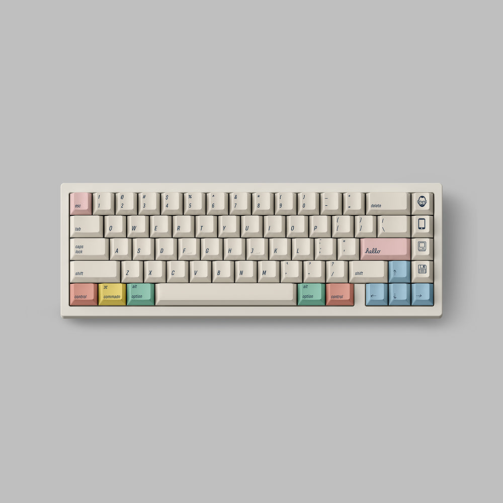 FBB 2100 Retro Creamy White Cherry Profile Keycaps Set