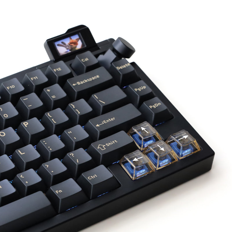 Keydous NJ80 Pro Display Screen with Knob Aluminium Alloy Mechanical Keyboard