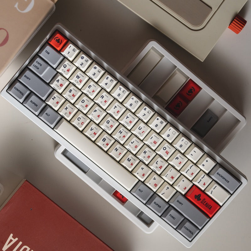 FBB Delta Retro Russian Cherry Profile Keycaps Set