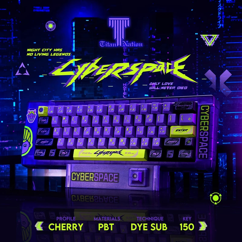 Titan Nation CYBERSPACE Cherry Profile Keycaps