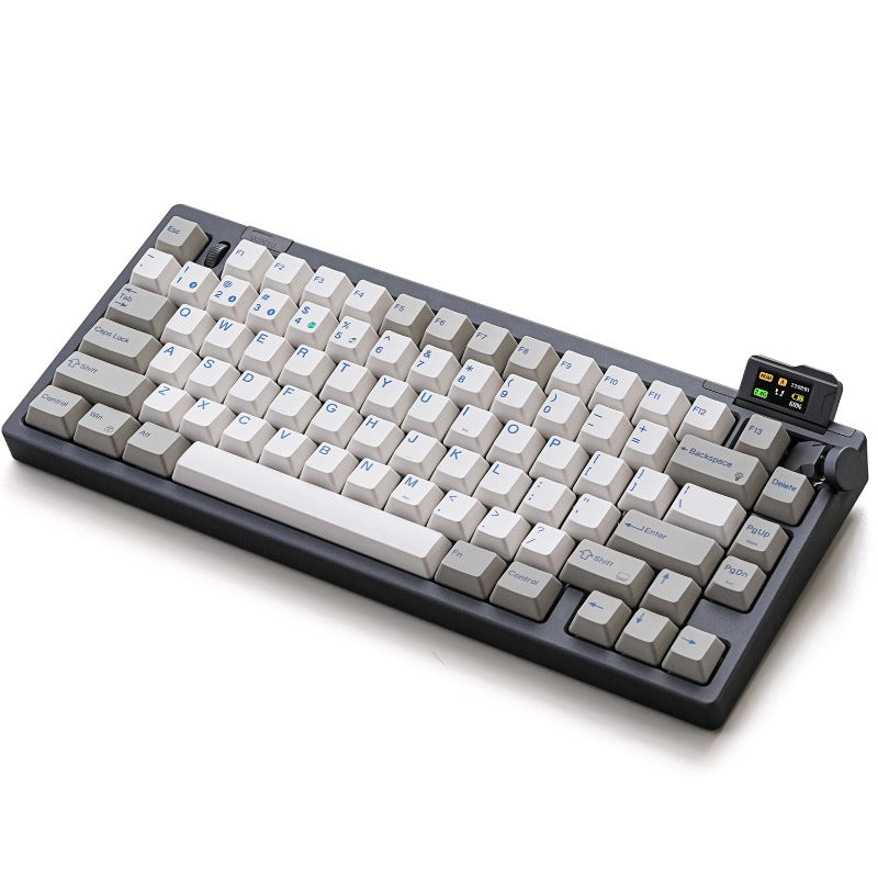 Keydous NJ80 Pro Display Screen with Knob Aluminium Alloy Mechanical Keyboard