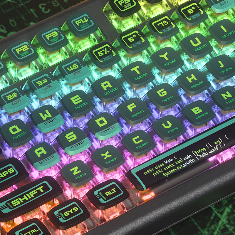 PIIFOX Binary ASA Profile Keycaps - IPOPULARSHOP