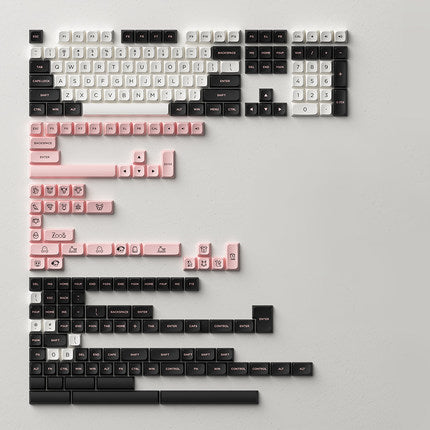 Akko Panda/Olivia/Neon/North Carolina Blue MDA PBT Keycaps - IPOPULARSHOP