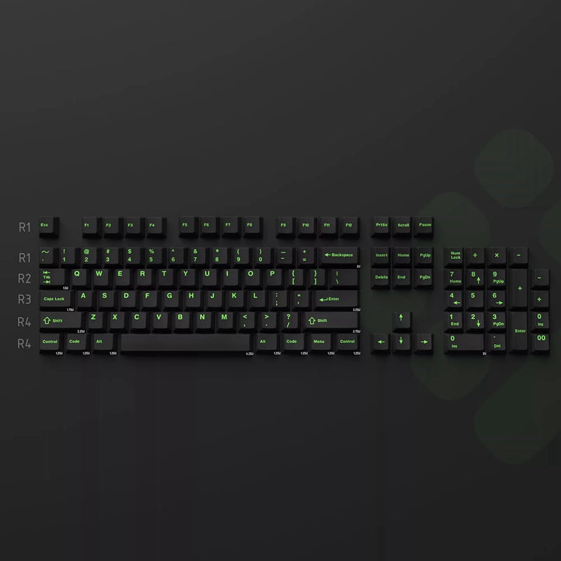 WINMIX Moss Green Cherry Profile Keycap Set