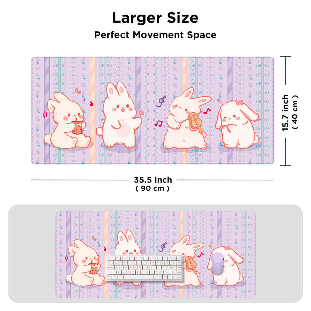YUNZII Lavender Rabbits XDA Keycap - IPOPULARSHOP