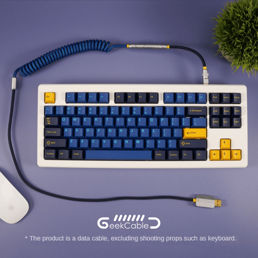 GeekCable Dark Blue Manual Customized Mechanical Keyboard Cable - IPOPULARSHOP