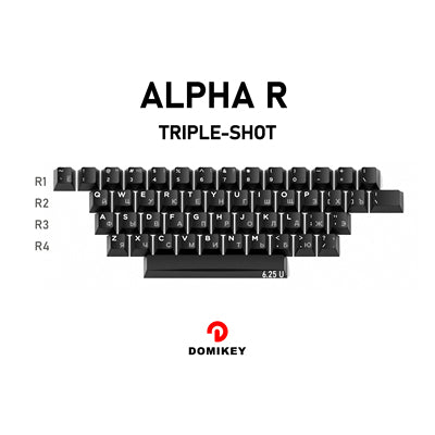 DOMIKEY WOB White on Black Cherry Profile Keycaps Set - IPOPULARSHOP