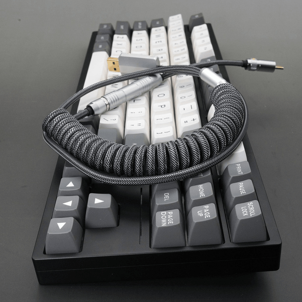 GeekCable Full Grey Customized DIY Manual Mechanical Keyboard Cable - IPOPULARSHOP