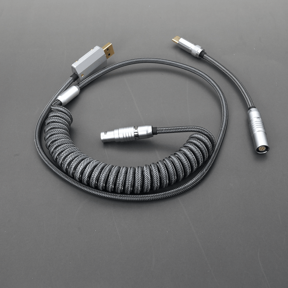 GeekCable Full Grey Customized DIY Manual Mechanical Keyboard Cable - IPOPULARSHOP