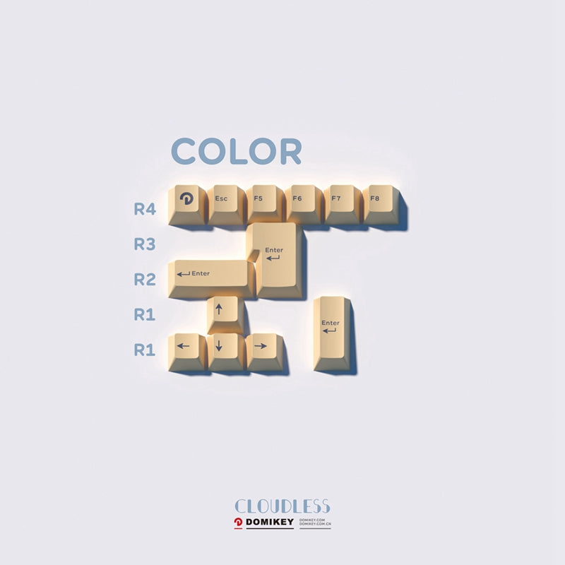 DOMIKEY Cloudless Cherry Profile Keycap Set