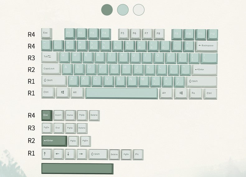 Varmilo Moss Cherry Profile Keycaps - IPOPULARSHOP