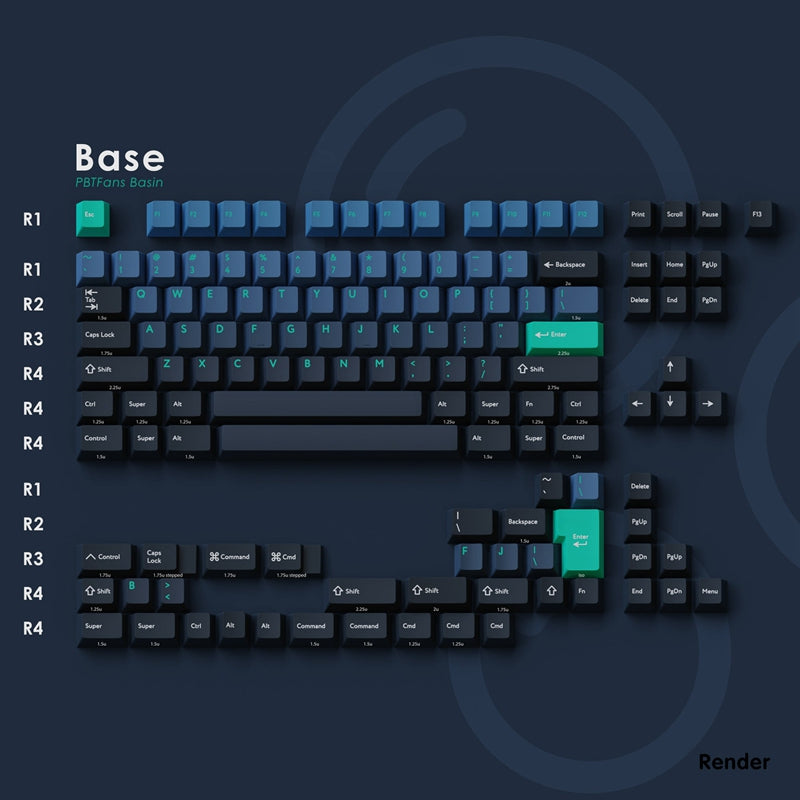 KBDfans Basin Cherry Keycaps Set - IPOPULARSHOP