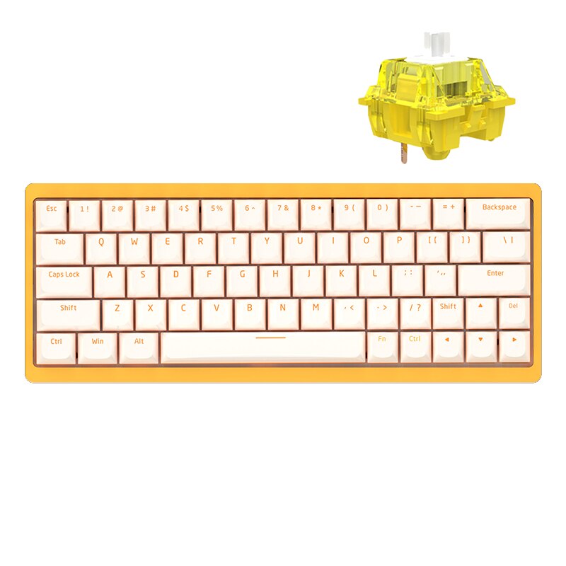 AJAZZ AC064 Wireless 64 Keys Mechanical Keyboard - IPOPULARSHOP