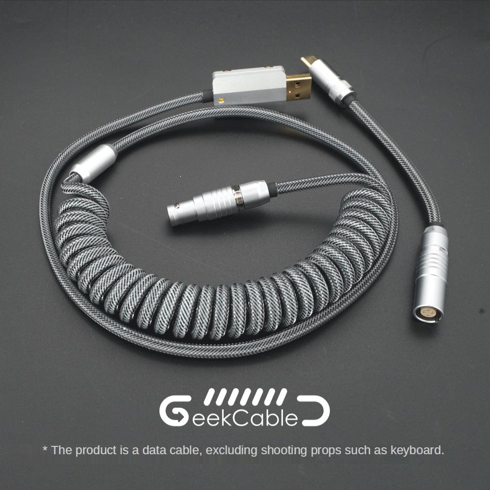 GeekCable Full Grey Customized DIY Manual Mechanical Keyboard Cable - IPOPULARSHOP