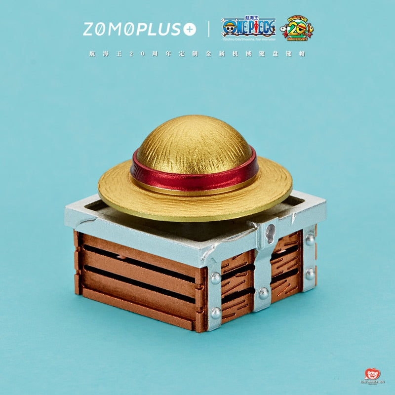 ZOMOPLUS One Piece Aluminum Luffys Hat Artisan Keycap - IPOPULARSHOP