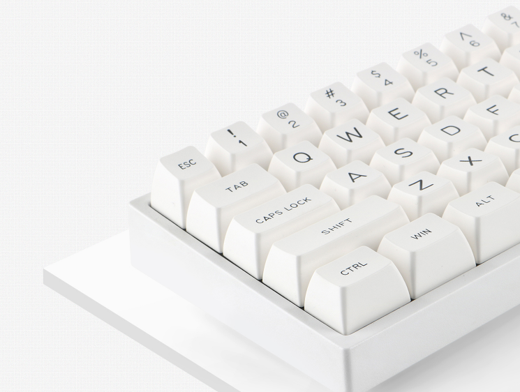 MAXKEY White 129 Keys SA ABS Keycaps - IPOPULARSHOP