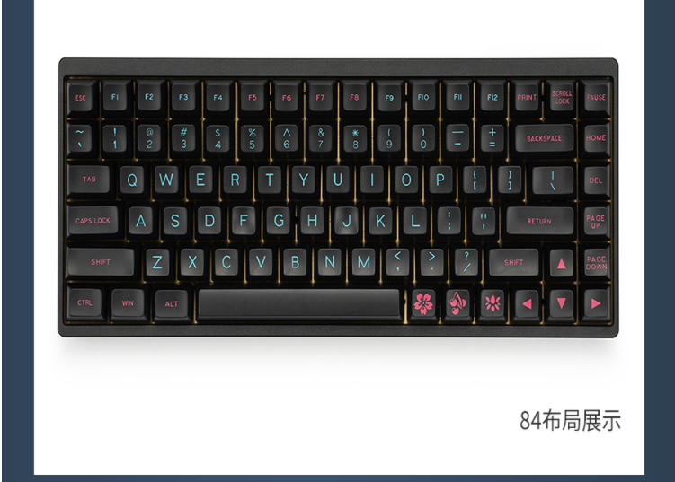 MAXKEY Miami SA Profile 130 Keys ABS Doubleshot Keycaps - IPOPULARSHOP