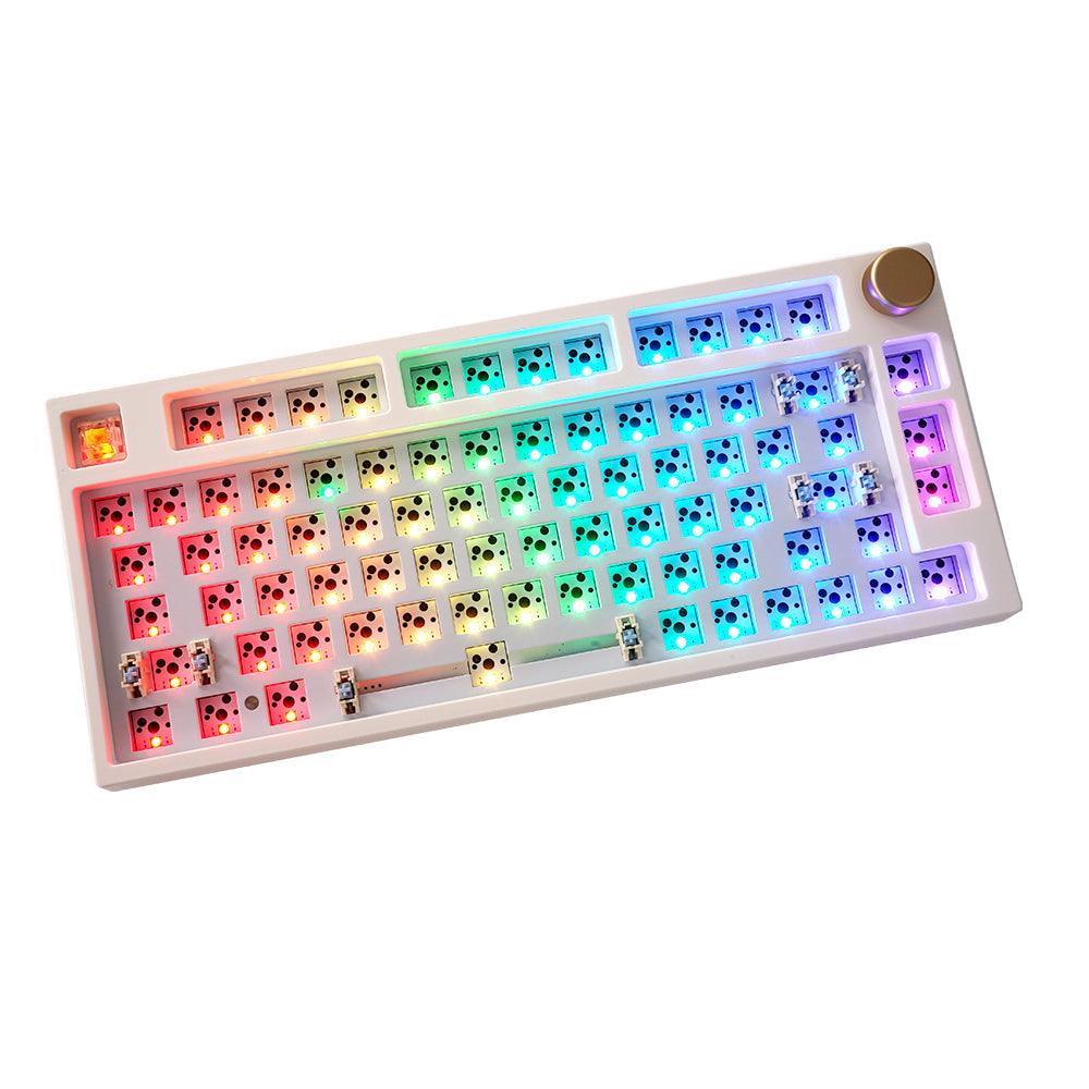 IDOBAO NJ80 Wireless 2.4g BT 5.0 Type-c Mechanical RGB Keyboard Kit - IPOPULARSHOP