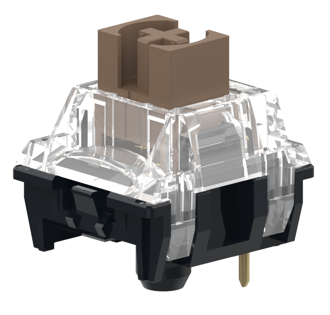 TTC 3 Pin 45g Tactile Silent Brown (Factory Pre-lubed) RGB SMD Switches Gold Plated Spring - IPOPULARSHOP