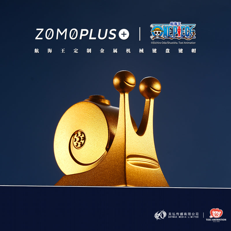ZOMOPLUS X ONE PIECE Golden Den Den Mushi Aluminum Artisan Keycap - IPOPULARSHOP