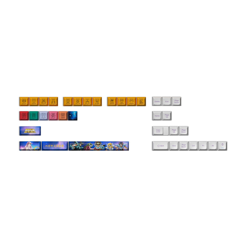 Akko Patrick/Saint Seiya/Black & Pink/Wave/Doraemon/SpongeBob/EVA-01 Themed Keycap - IPOPULARSHOP