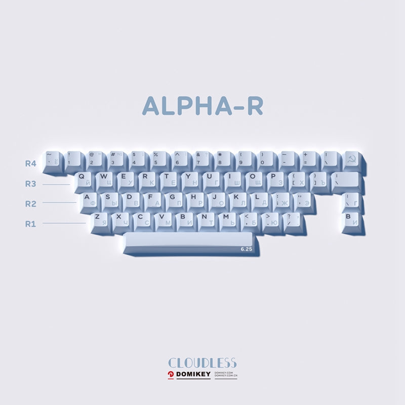 DOMIKEY Cloudless Cherry Profile Keycap Set