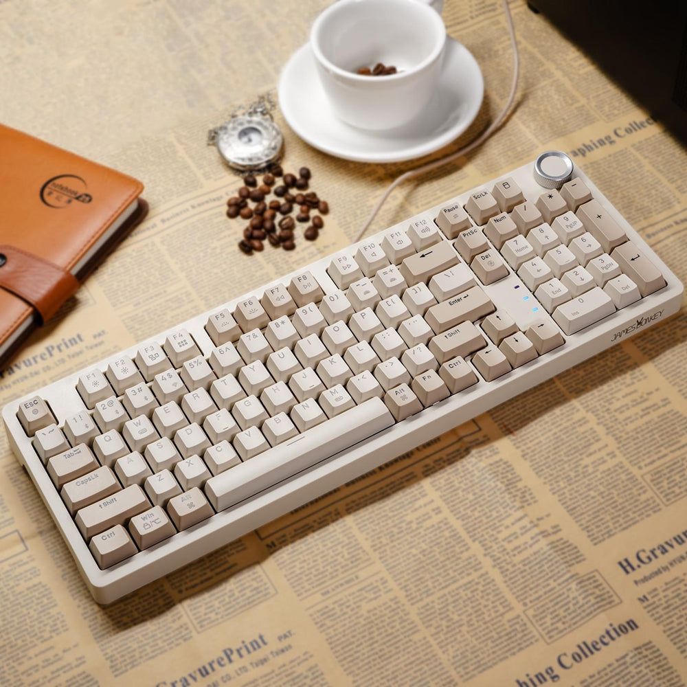 JAMESDONKEY RS2 Hot-swap White Light Mechanical Keyboard - IPOPULARSHOP