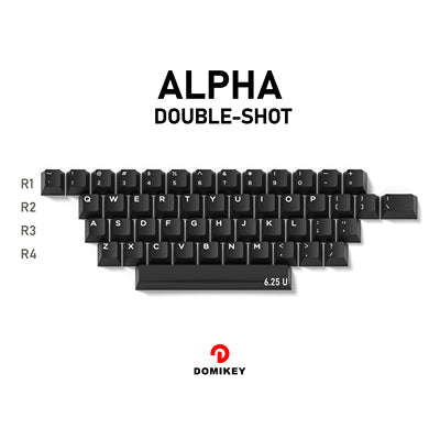 DOMIKEY WOB White on Black Cherry Profile Keycaps Set - IPOPULARSHOP