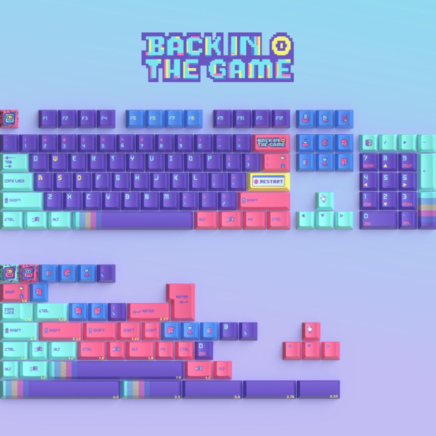 KeyTok Back in the Game Cherry Profile Keycaps - IPOPULARSHOP