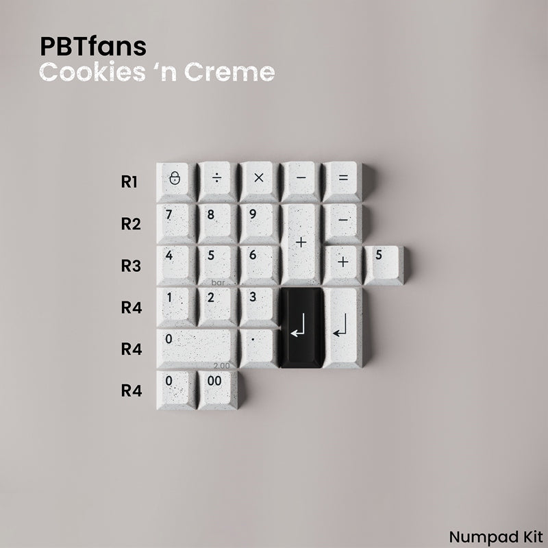 KBDfans COOKIES 'N CREME Cherry Profile Keycaps Set - IPOPULARSHOP