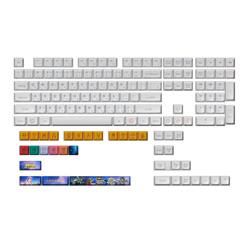 Akko Patrick/Saint Seiya/Black & Pink/Wave/Doraemon/SpongeBob/EVA-01 Themed Keycap - IPOPULARSHOP