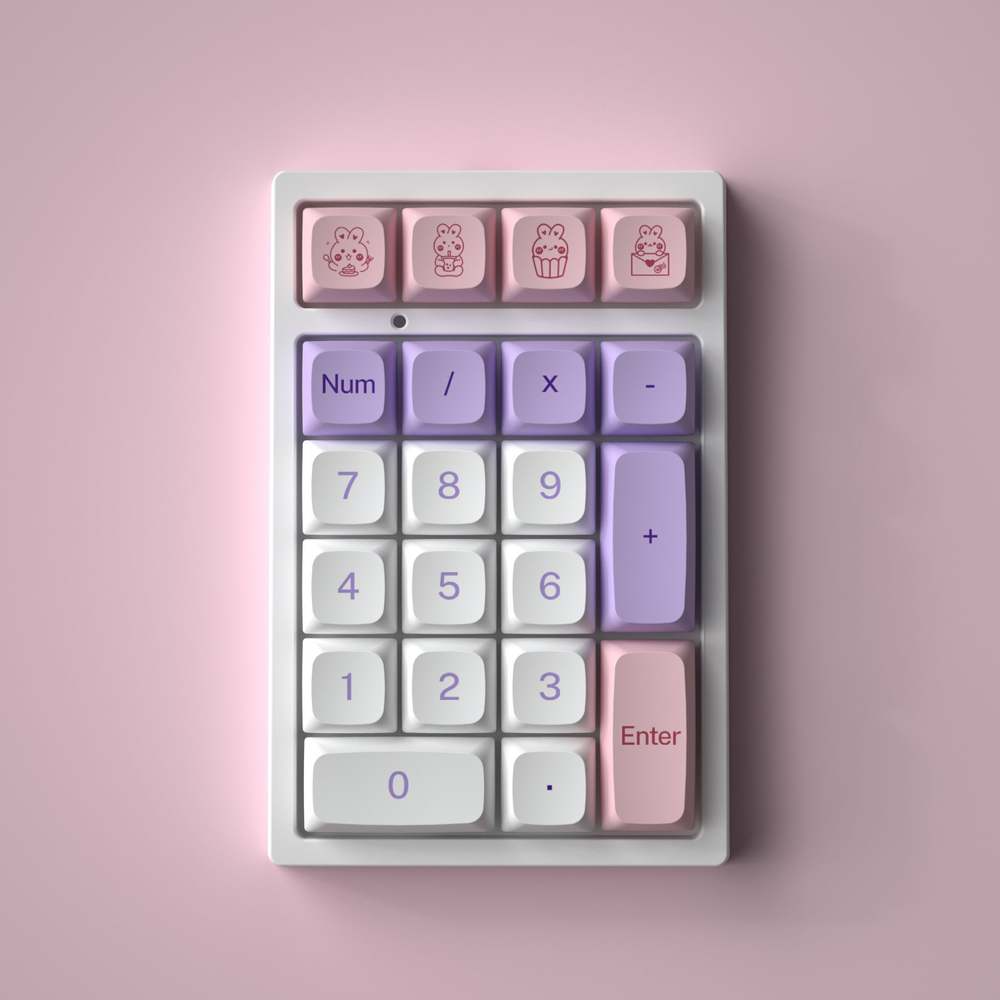 YUNZII Lavender Rabbits XDA Keycap - IPOPULARSHOP
