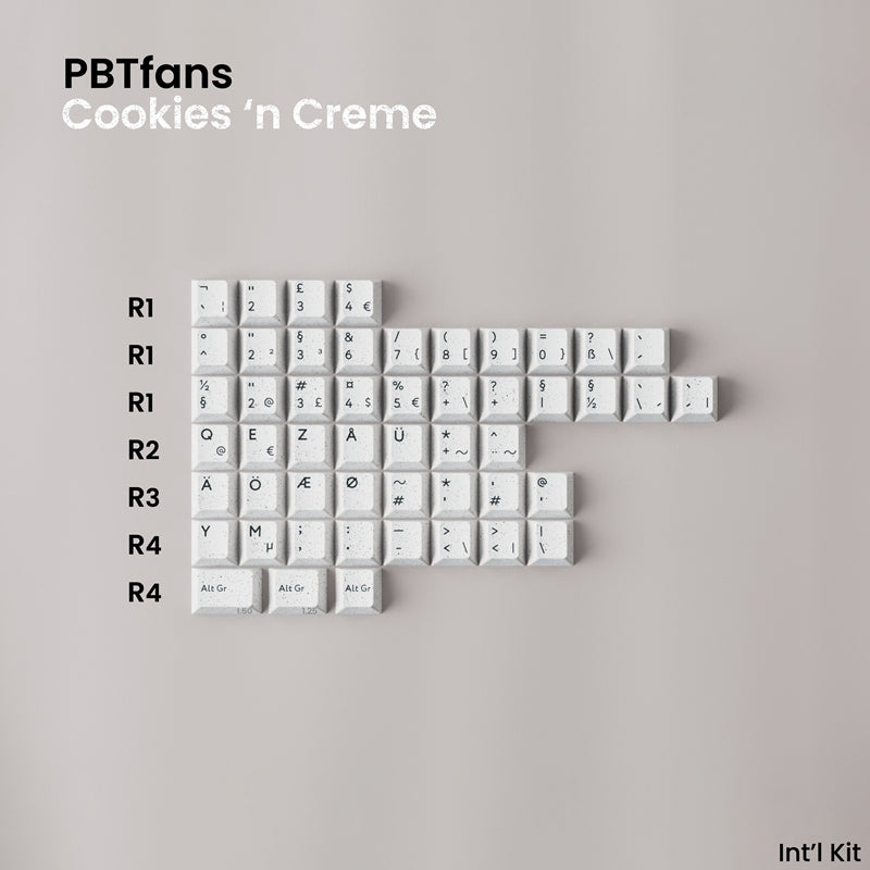 KBDfans COOKIES 'N CREME Cherry Profile Keycaps Set - IPOPULARSHOP