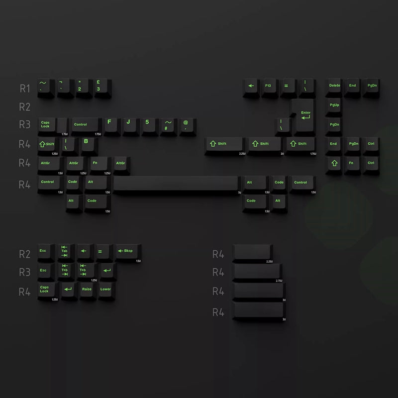 WINMIX Moss Green Cherry Profile Keycap Set