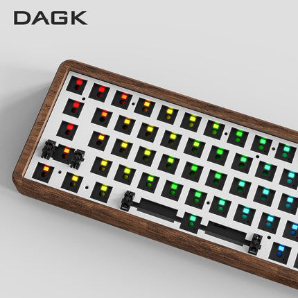 DAGK Wood Three Mode Keyboard Kit - IPOPULARSHOP