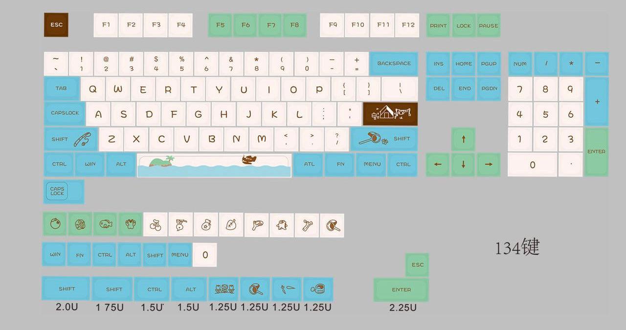 Animal Crossing: New Horizons Keycaps - IPOPULARSHOP
