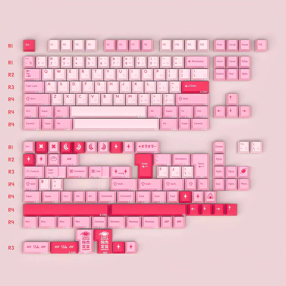 KBDFans Rim & PYGA All-New Designer Cherry Profile PBT Keycaps ...